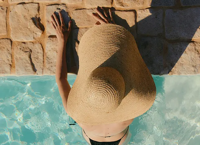 Woman in the pool